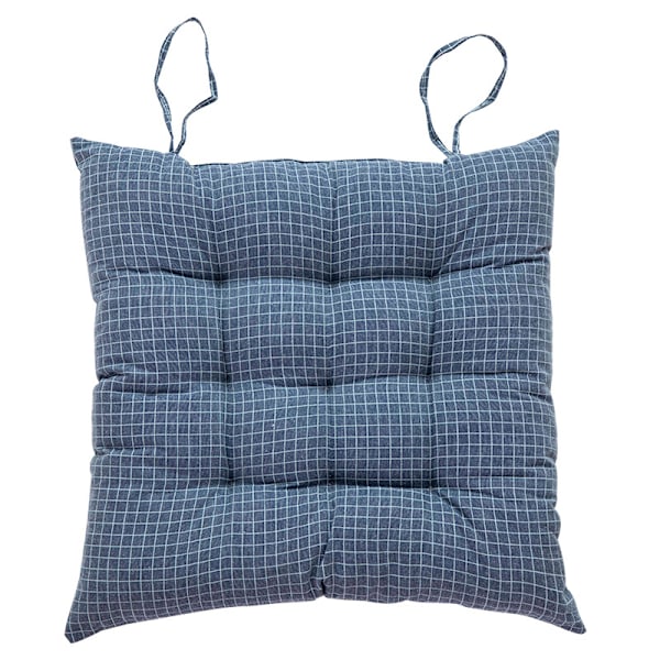 Liukumaton tuolipehmuste toimistotuolille, opiskelijatuolille, liukumaton tuolipehmuste kotiin, lattiatuulettuva ruokapöydän tuolipehmuste (Smoggy Blue Large 43*43 (±2cm)),
