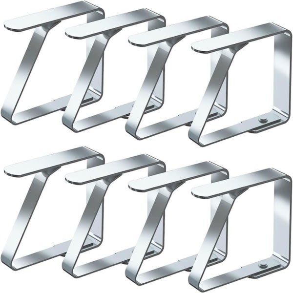 8-delad dukhållare för bordsklämor silver