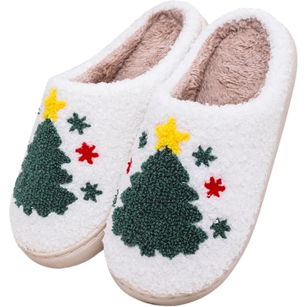 Roliga älg-tofflor för mysig komfort i sovrummet till jul Christmas tree F 36/37 EU