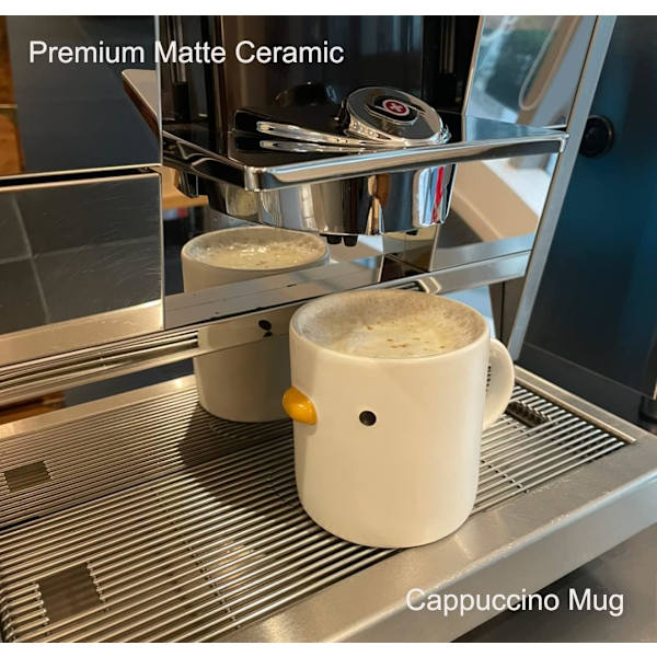 Söt Anka Kaffe Mugg, Handgjord Glasyr Kyckling Kopp, Säker Keramik Mjölk Latte Muggar, 14oz Söt Te Kopp. Bästa Presenter För Kaffe & Mugg Samlare