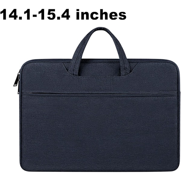 Laptop Taske med Oxfordstof, Passer til 14,1-15,4 tommer, Stilfuld til Mænd og Kvinder Navy blue