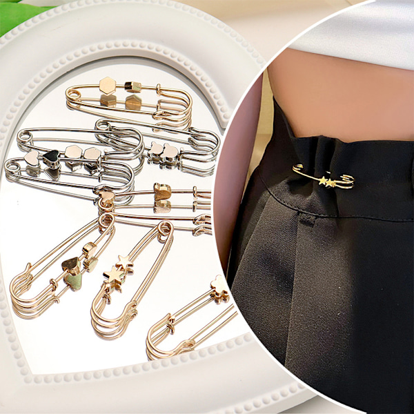 Kvindernes talje stramning Brosch Star Love Justerbar Brosch Fix 6