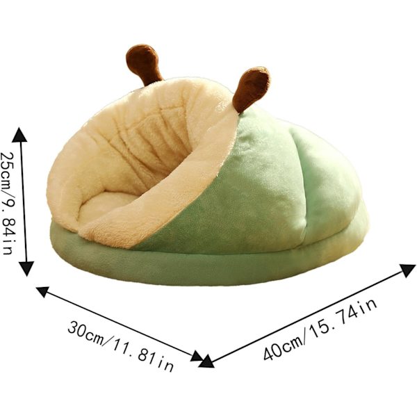 Plush-kissanpeti, Kodikkaan Luolan Muotoilu, Pehmeä Talvipeti Pienille Lemmikkieläimille, Sisäkäyttöön Green