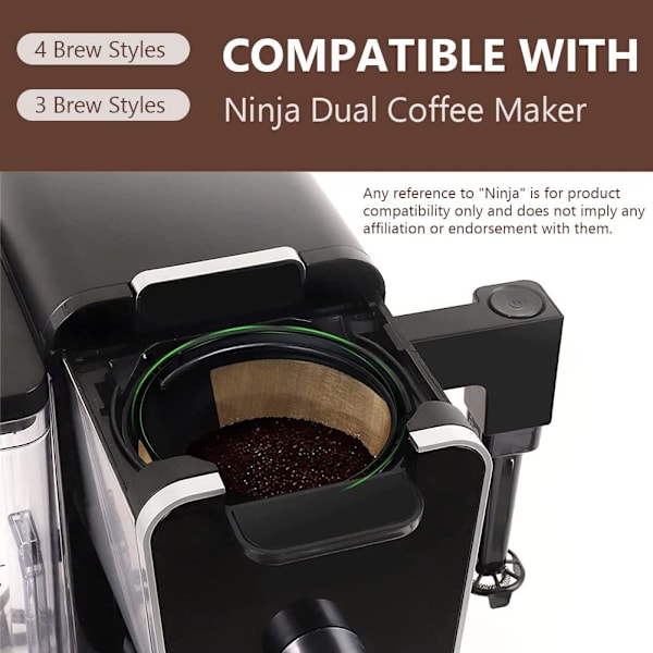 Genanvendeligt Keglekaffefilter nr. 4, Permanent Filter i Rustfrit Stål