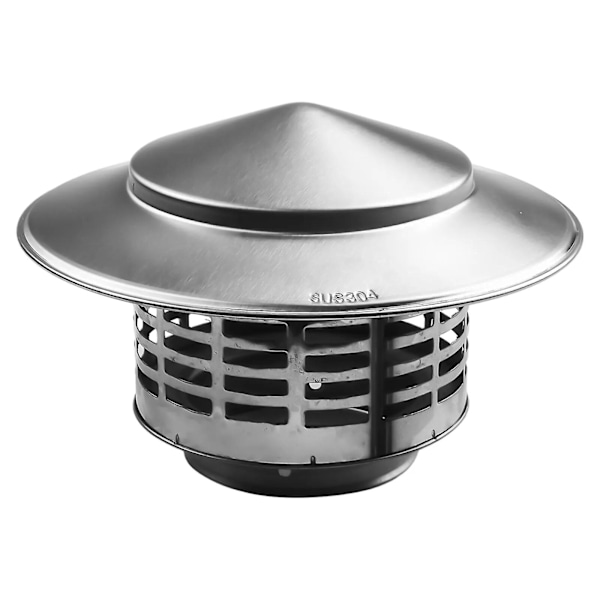 Rustfrit Stål Skorstenshætte Til Ventilationskanaler Skorstene Udluftningshætte Ydervæg Luftudtag Tagrør Udluftningshætte 75/200mm 75MM 75MM CHINA