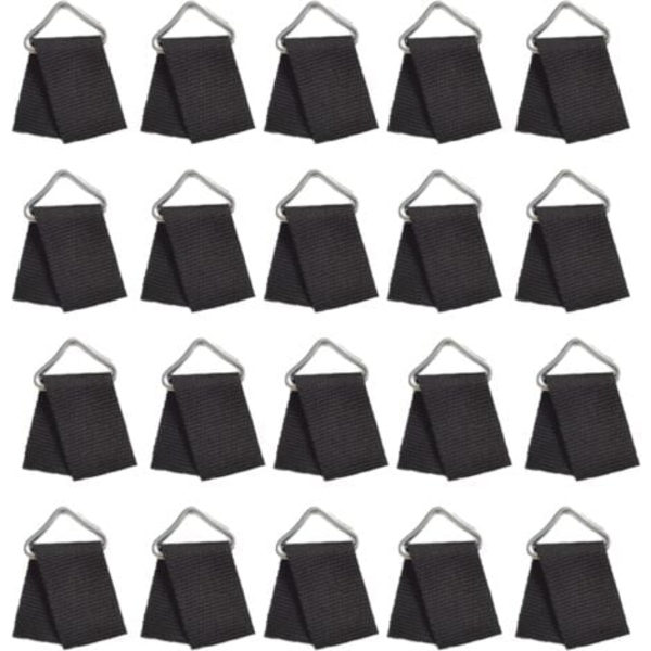 20-pack Triangulära Ersättningsöglor för Trampolin, Förstärkta V-ringar för Trampolinreparation – max