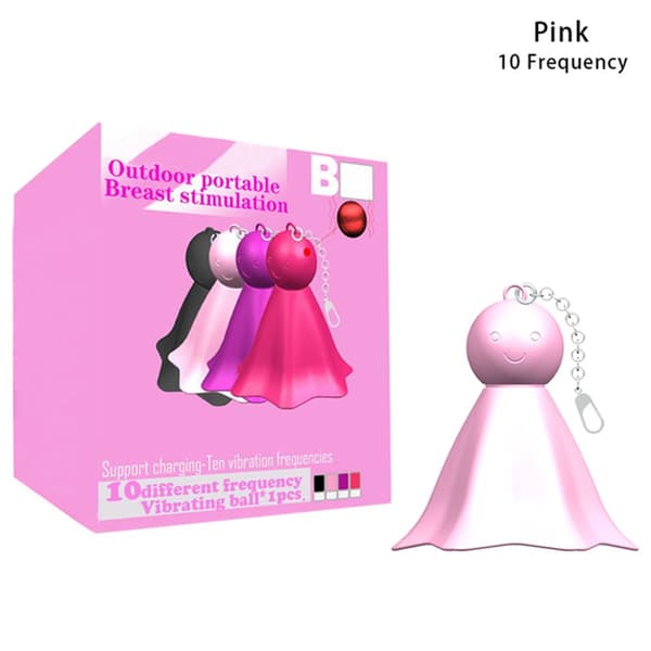 Nippelstimulerande Slickande Vibrator Bröst ROSA - i lager pink