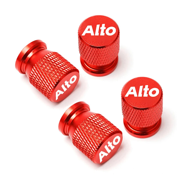 För Suzuki Alto Bilhjul Ventile Caps Däck Stem Täcker Airdust Vattentäta Tillbehör red2
