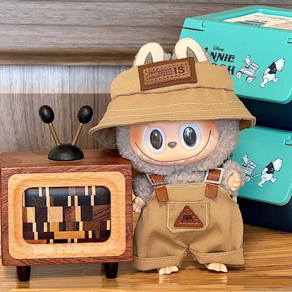 Halloween-serie Labubu Avancerad Kostymdesign, en Komplett Uppsättning Anpassade Labubu-kläder för Dig Brown little traveler
