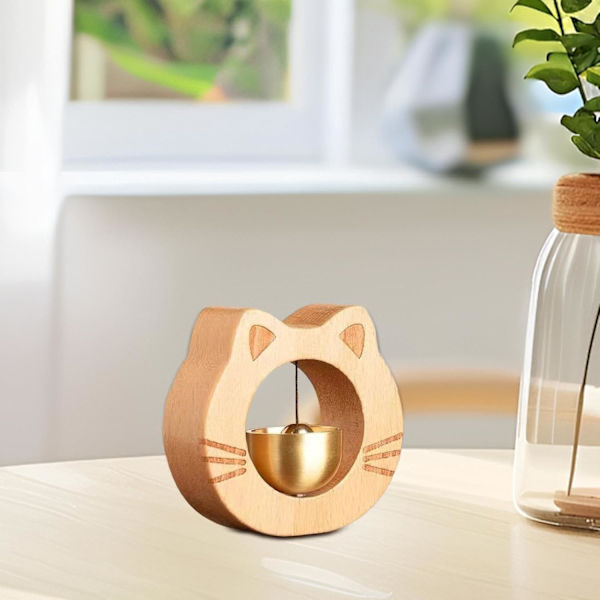 Dörrklocka med kattmotiv, magnetisk kylskåpsringklocka, entrépynt för heminredning