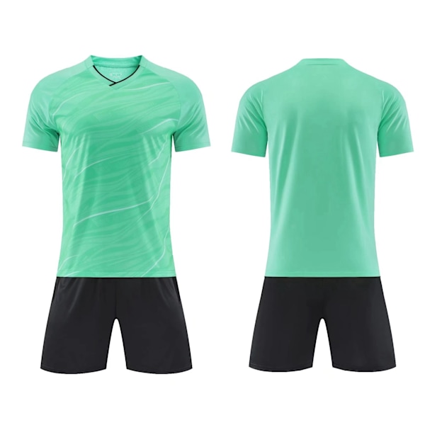 Barnfotbollströjor Herr Pojkar Fotbollskläder Set Kortärmad Barnfotbollsuniformer Vuxna Barn Träning  Träningsdräkt Jersey Green 5XS Green 5XS