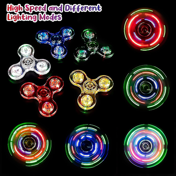 Lätt Fidget Spinner, Ljus Fidget Finger Toy Hand Spinner - Stressreducerande och ångestlindrande Handspinnare för barn