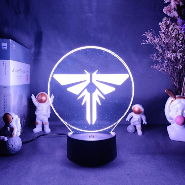 3D Luminous Signage Game The Last of Us Nattlampa för Skrivbord