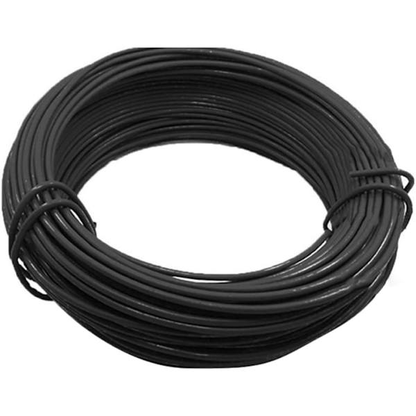 Trädgårdstråd Växt Twist Tie plastbelagd spole Sträng Mjuk för hemmakontor Växtfästning Diy Bonsai Flower Pot Support Strap Svart Krukverktyg Svart