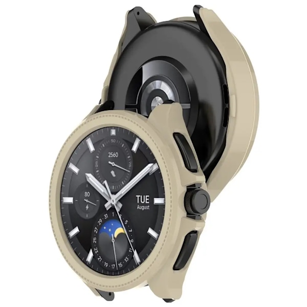 Pc Shell Skærmbeskyttelsesetui Til Xiaomi Watch 2 Processorer Beskyttelsesramme Sort