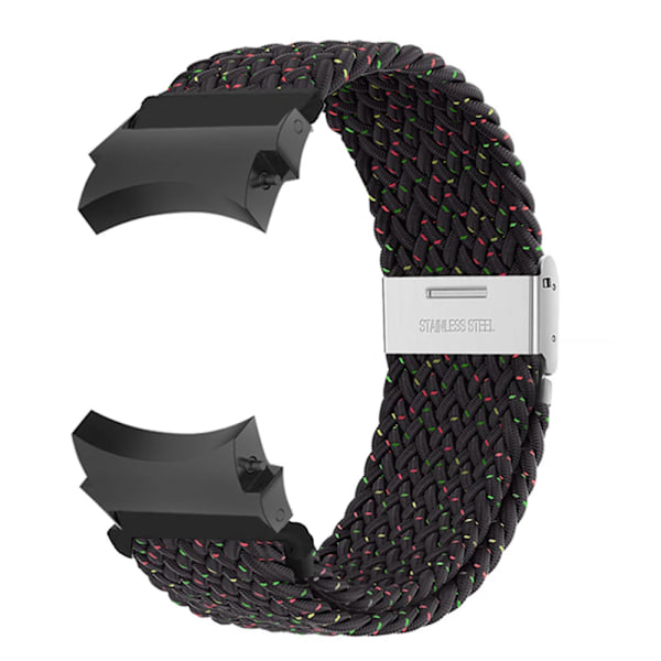 20 mm armband för Samsung Galaxy Watch 4/5/6/ pro/classic 45 mm 44 mm 40 mm 43 mm 47 mm Inga luckor Nylon armband correa Galaxy watch 6 rem Svart Unity