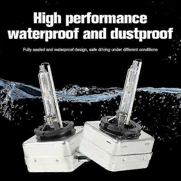 D3S Xenon HID-lampor 35W 6000K Vit för Charger, 2-pack—max