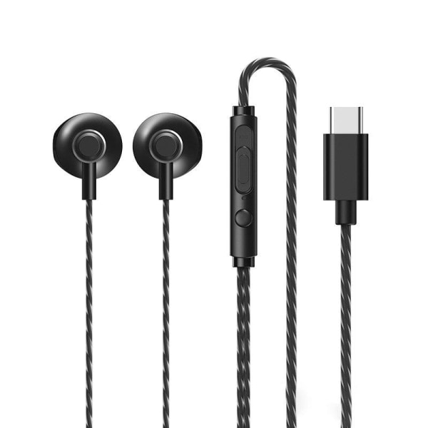 REMAX In-Ear-hodetelefoner USB-C - Svart Grønn