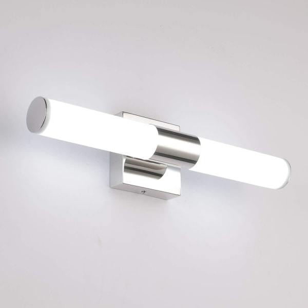 Badrumsskåpsbelysning, 16W krom LED-spegellampor – max