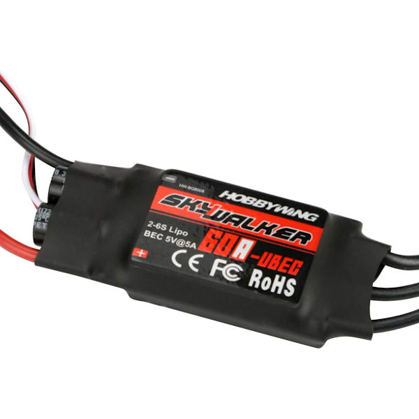 20A 30A 40A 50A 60A 80A Børsteløs Hastighedskontrol ESC BEC til RC Fly Quadcopter Helikopter 60A 60A