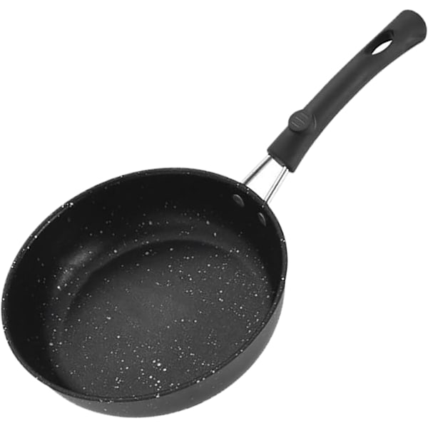 Egg Stekepanne, Non-Stick Pan Multifunksjonell Omelett Pan Stekepanne Stekepanne Stekepanne med Håndtak for Induksjonskomfyr Gasskomfyr (12 cm) 12 cm