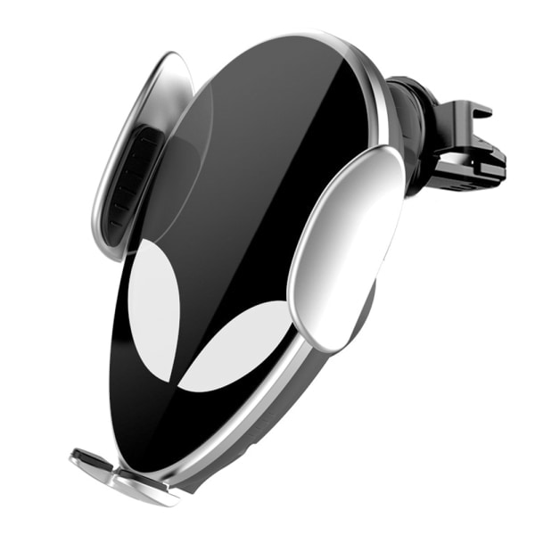 CQBB Trådlös billaddare, Qi Snabbladdning Auto-Clamping Biltelefon Hållare Montering Luftventil kompatibel med iPhone