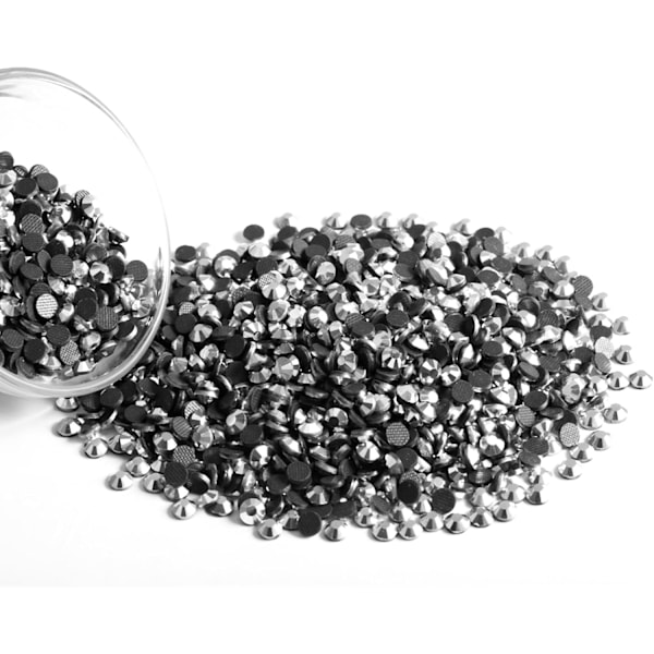 1600 Hotfix Rhinestones, Sølv Hematit, SS20, 4,6-4,8 mm til Tøj & Håndværk Silver Hematite SS20