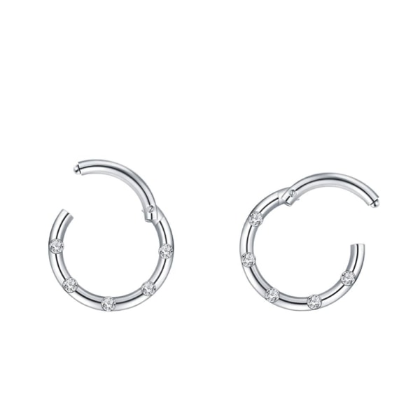 2st/ Set Rostfritt stål Nose Hoop Ringar Nos Smycken för män och kvinnor