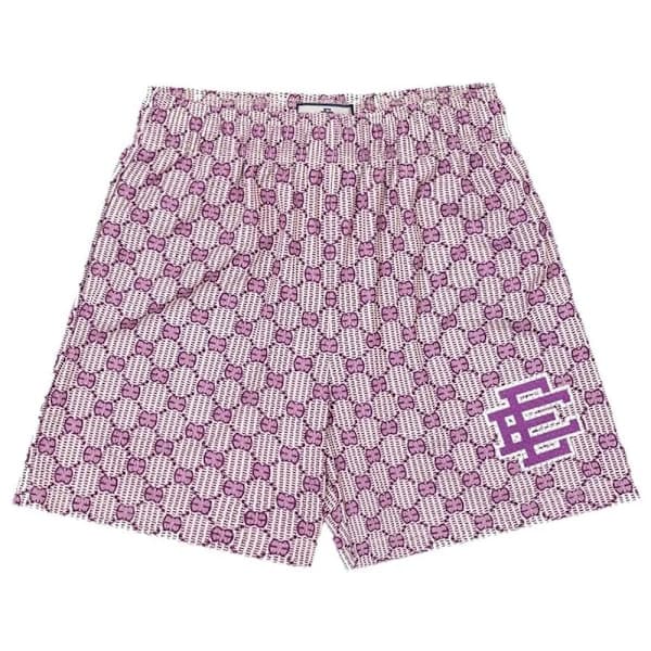 Mænd Sommer Eric Eman Ee Basic Mesh Shorts Klassiske Blomstrede Trykte Gym Shorts Strandshorts W12 XXL—max