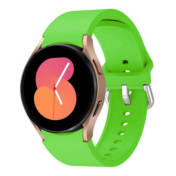 Silikonrem for Samsung Galaxy Watch 6 5 4 44mm 40mm 45mm Watch Erstatningsbånd for Watch 6 4 Classic 47mm 43mm 46mm Llime green Galaxy 4 40mm 44mm