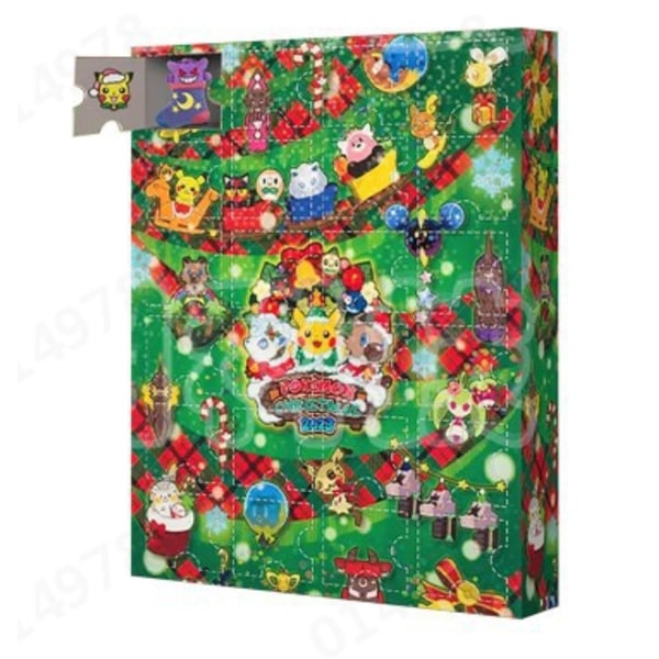 Jul Adventskalender 30 st Kawaii Actionfigurer Pikachu Modell Dockkollektion Barnleksaker För Pojkar Present