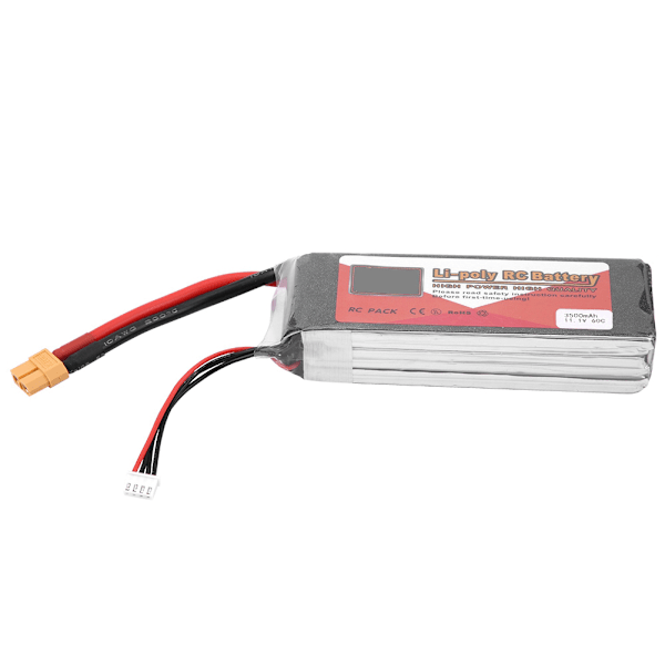 ZOP POWER 3S 11.1V 3500mAh 60C Ladattava LiPo-akku XT60-liittimellä (3500mAh 60C)