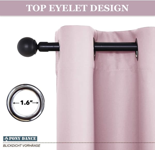 2 stk. blendingsgardiner (Rosa 132*60cm)_max