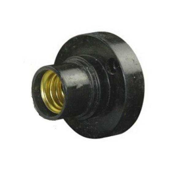 10 st E14 Glödlampa Skruv Lampa Fixering Sockel Hållare Skruvsockel svart One-size 10pcs