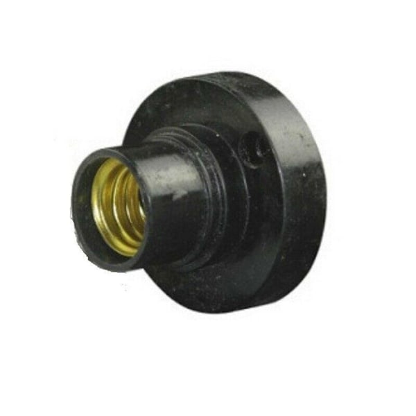 10 stk. E14 Glødepære Skrue Lampe Fastgørelse Sockel Holder Skruesokkel sort One-size 10stk