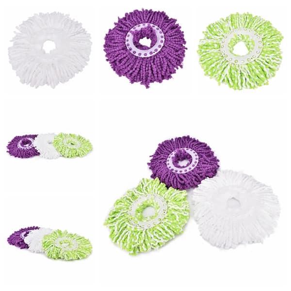 NYHET Magic Replacement Refill 360° Spin Cleaning Pad Mikrofibermopphuvud lilla