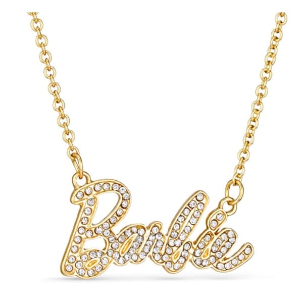 Barbie Crystal Script Logo Halskjede xixl Gull Gold-max Gold