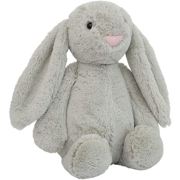 Kaninplysch, Mjuk Plyschkaninleksak, Bedårande Kramgo Gåva för Barn, Flickor, Pojkar (Bonnie Kanin 40 cm) vit white 45cm