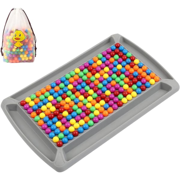 Rainbow Ball Duel Brädspel - Klassiskt Strategispel för Barn (245 Pärlor) Gray 245 beads