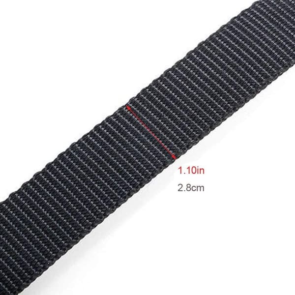 ABS Gymnastikkringer med 28 mm umerkede stropper - Svarte