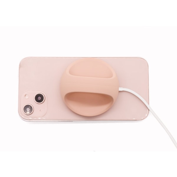 SQBB Rosa magnetisk trådlös laddare Ringhållare Stativ Magsafe Laddningsdocka för iPhone 13/12 Pro Max Mini Telefonhållare