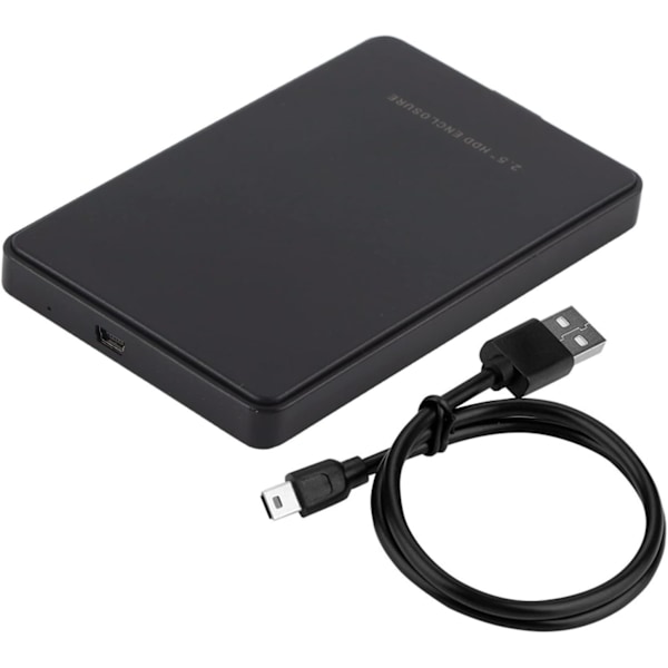 Höghastighets 2.5 IHard Drive-hölje Extern Lagring, USB2.0 IDE Parallell Port Box för PC Notebook-datorer