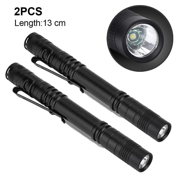 Super liten mini LED-ficklampa Batteridriven handhållen penna Light High Lumen Taktisk ficklampa för camping