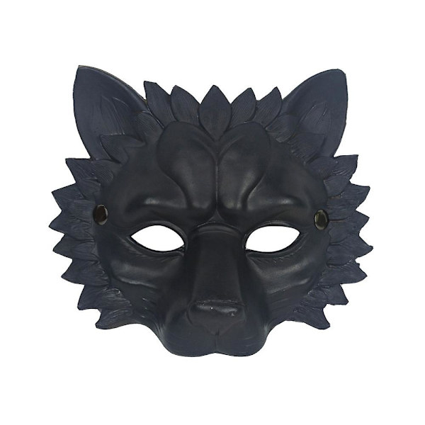 Leijonamask Puoli Kasvot Dekoratiivinen Tarvike Kestävä 3d Halloween Masquerade Pu Vaahto Leijonamask Aikuisille Kostyymi Juhlatarvikkeet PUM20005-3