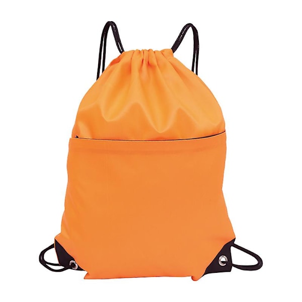 Vattentät ficka med dragsko med dragsko Ryggsäck utomhus med stor kapacitet resväska, orange färg
