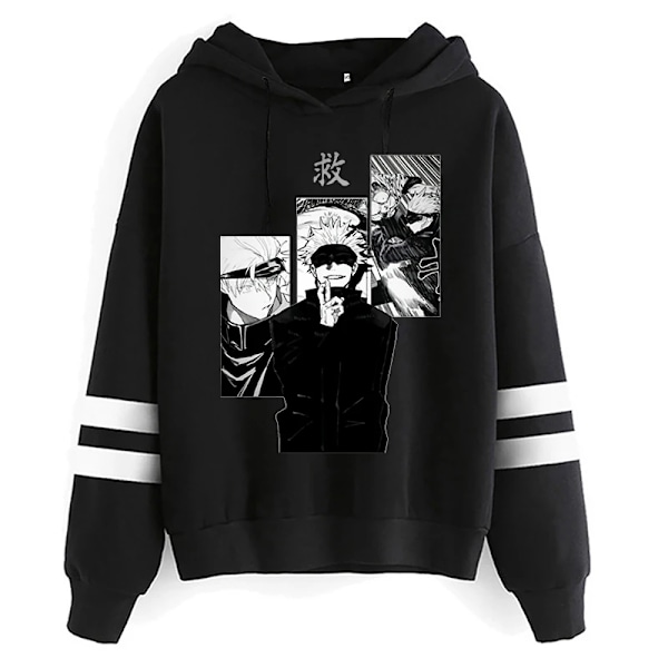 Unisex Jujutsu Kaisen Anime Yuji Itadori Hoodies Herr Harajuku Gojo Satoru Kawaii Manga Grafisk Streetwear Sweatshirts Tröjor 15500 Asian 2XL