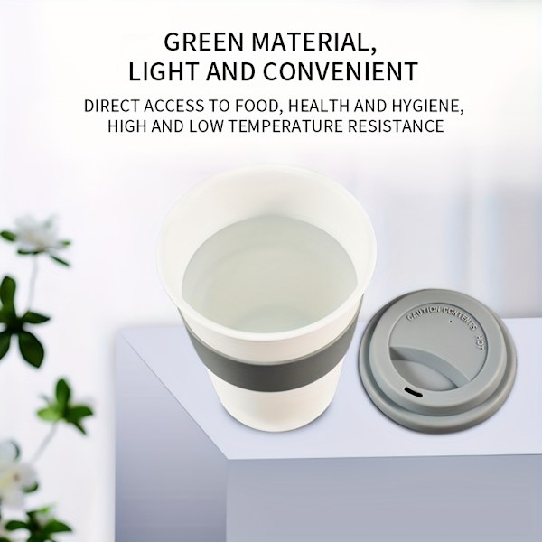 1 st, 13,5 oz resekaffemugg med lock - Hållbar PP-plastmugg för sommardrinkar och resetillbehör - Perfekt födelsedagspresent Blå