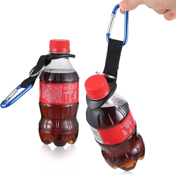 Hållbar Silikonvattenflaskehållare med Karabinkrok, Passar 12oz-25oz Flaskor 1