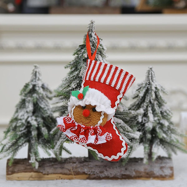 Juledekorasjoner - Juleposer, Pepperkake-mann juleposer, Søte peisdekorasjoner, Juletrær, Utendørs soverom, Julegran, Sengedør, Fest Damer