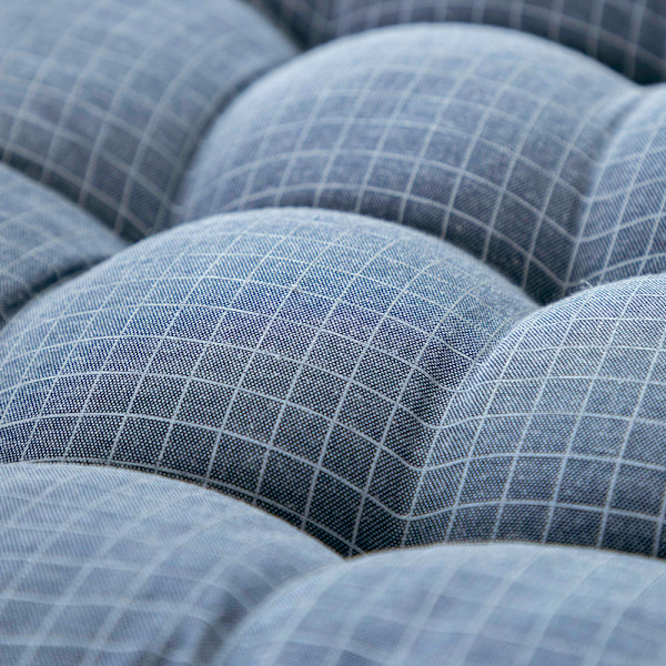 Liukumaton tuolipehmuste toimistotuolille, opiskelijatuolille, liukumaton tuolipehmuste kotiin, lattiatuulettuva ruokapöydän tuolipehmuste (Smoggy Blue Large 43*43 (±2cm)),